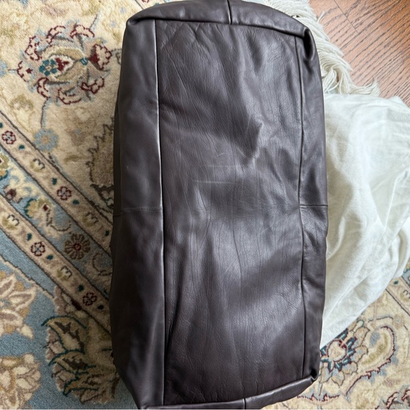 The Row Dark Brown Leather Tote - Picture 8 of 10